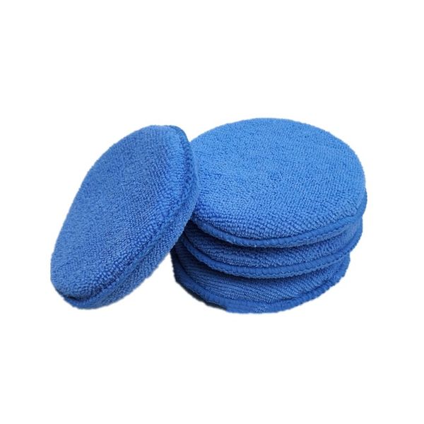 

soft microfiber car wax applicator pad polishing sponge for apply and remove wax auto care 5pcs or 10pcs for choice