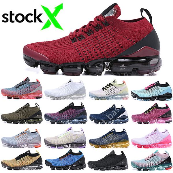 

with box 2019 fly 3.0 spruce aura mens running shoes triple black white women breathable chaussures cushion sports sneakers trainers