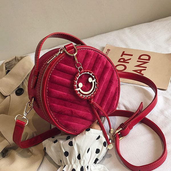 

bags for women small bag women's 2019 fashion matte hand-held single shoulder bag korean version versatile straddle round