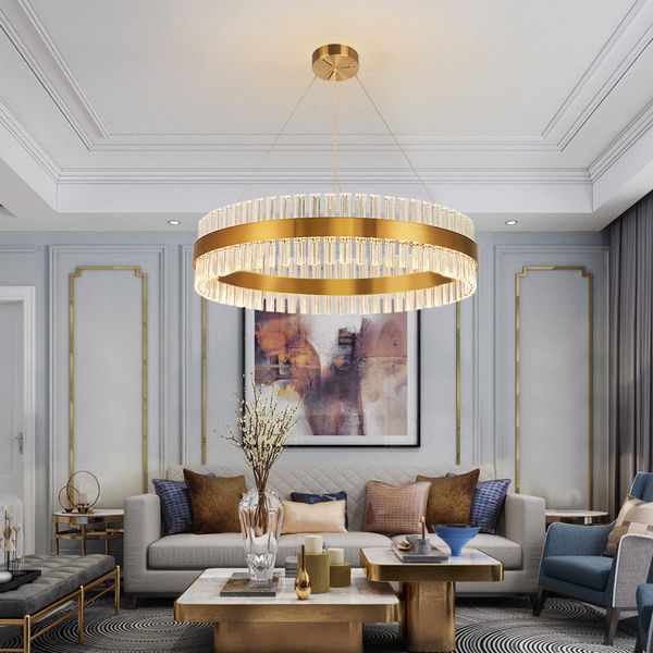 Acheter Moderne A Conduit Des Lustres Dans Le Ring Salon Lustre En