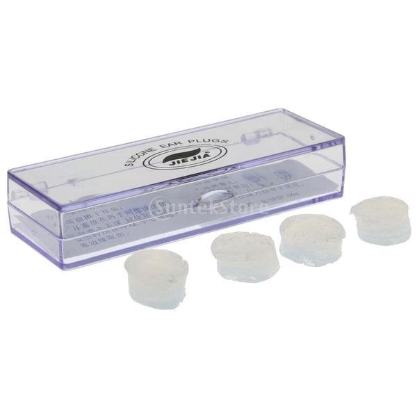 

2 pairs diving swimming silicone ear plugs waterproof anti noise earplugs