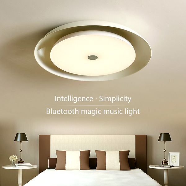 2019 Music Ceiling Light App Intelligent Remote Control Living Room Bedroom Children Room Circular Led Color Changing Light Star Point 36w From