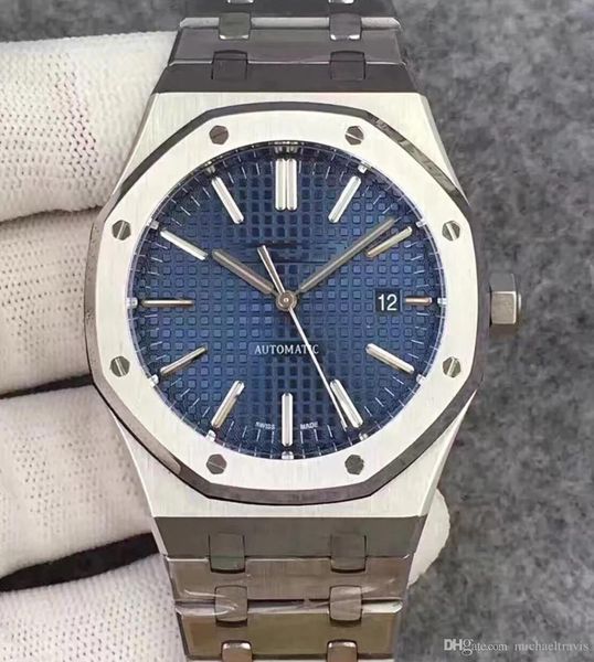 

luxury watch for mens designer watches bule dial automatic mechanical movement 15400 wristwatches 316 stainless steel montre de luxe