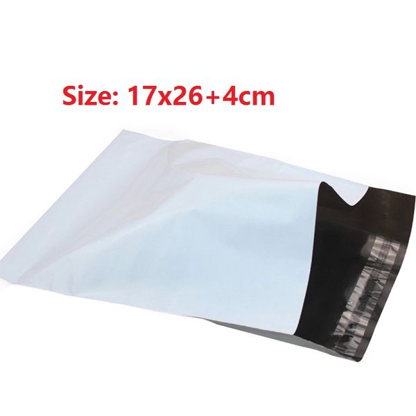 

32pcs/lot white poly mailer plastic mailing bag small envelope packaging shipping bags 17x26cm envelopes polybag mailbag