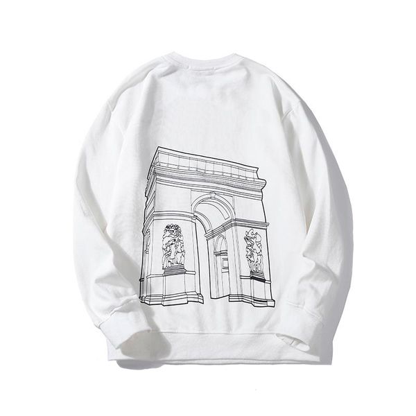 

luxury mens designer hoodies men women print 20fw hooded sweatshirt cotton casual round neck hoodie 2 colors, Black