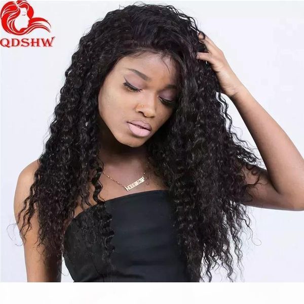 

full human lace wigs curly peruvian virgin hair with baby hair glueless remy lace front curly human hair wig for african women, Black;brown