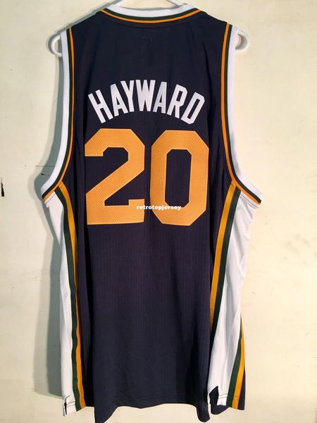 

ncaa retro ad 2015-16 jersey 20# gordon hayward navy mens stitched vintage sleeveless vest jerseys, Black;blue
