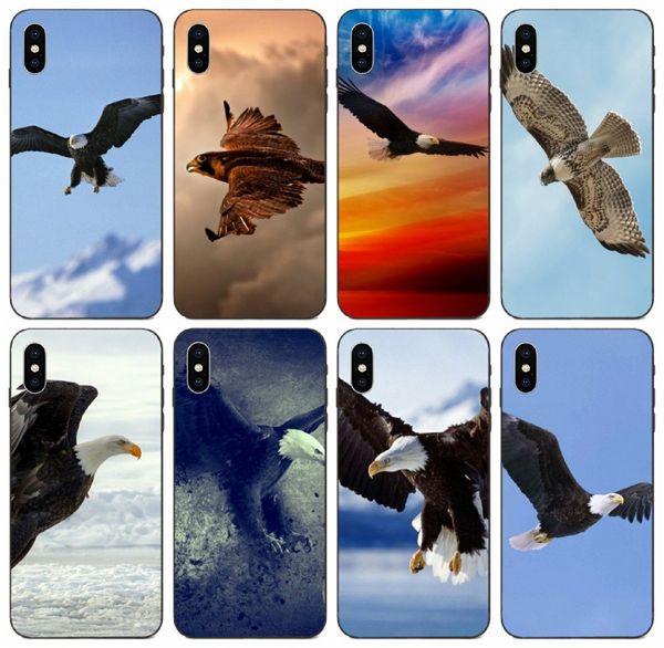 

tongtrade] bald eagle in flight case for iphone 8 7 6 5 plus x xs 11 pro max samsung j3 honor 7a pro lg q stylus custom case