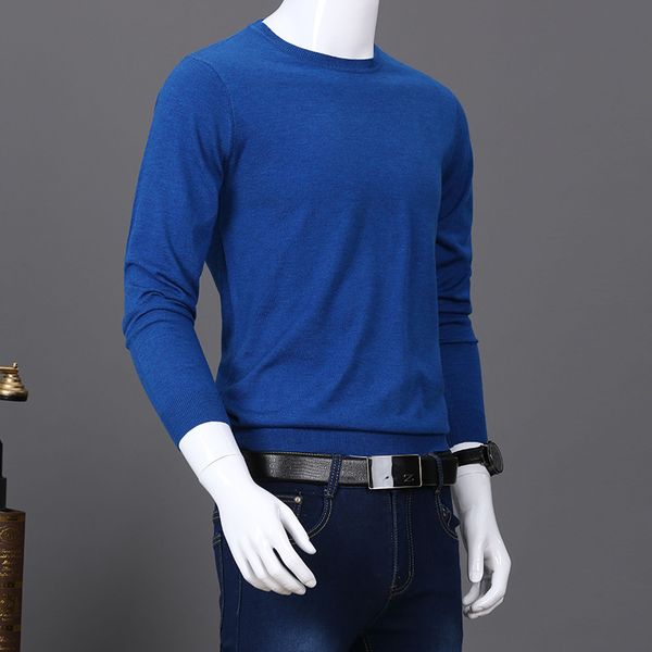 

27 colors 2017 winter men sweaters o-neck long sleeve knitted pullovers male fashion slim warm wool sweaters plus size 3xl xa337, White;black