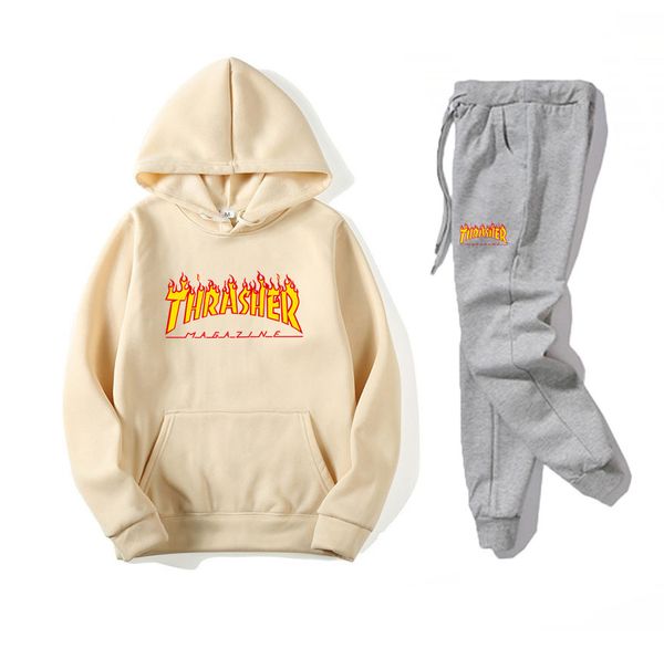 

2020 mens tracksuit luxury long sleeve hoodies+pants designer two piece sets fashion brand outfit suits long sleeve tracksuits for men, Gray