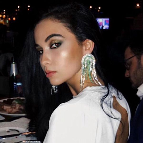 

popular women fashion handmade crystal beads tassel dangle earrings jewelry accessories big statement earrings accessories, Golden