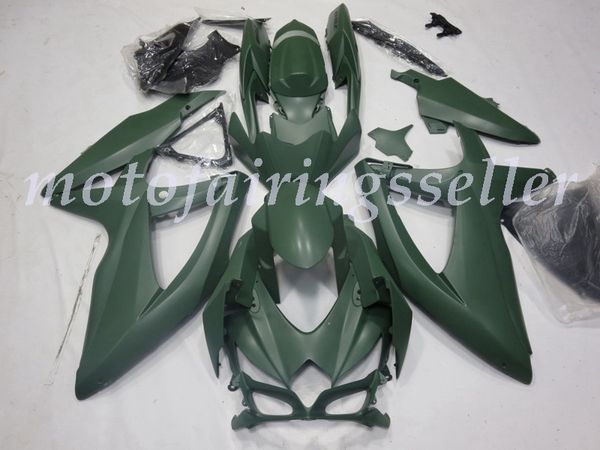 

new abs plastic fairings kit fit for suzuki gsxr600 gsxr750 gsx-r600 r750 k8 2008 2009 2010 injection mold army green