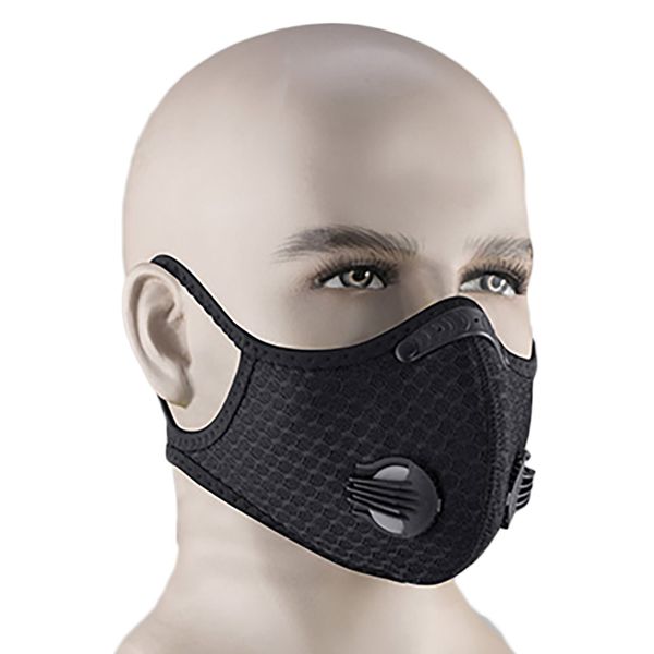 

moq 30 pcs cycling mask kn95 bike active carbon with filter dust mask breathing valve anti-pollution running protective respirator dhl