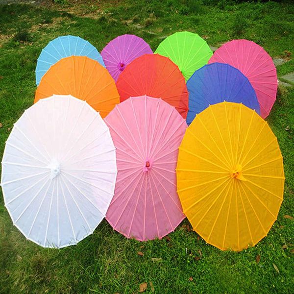 

Chine e colored fabric umbrella white pink para ol china traditional dance color para ol japane e ilk prop 100pc