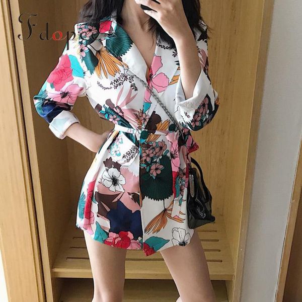 

2019 women coat fashion temperament long sleeves printed single breasted high waist slim thin contrast color windbreaker, Tan;black