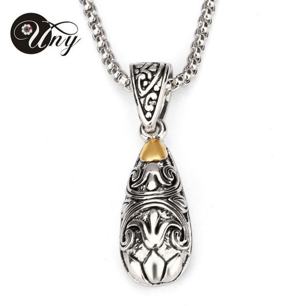 

uny jewelry necklaces pendants vintage elegant necklace pendant water-drop necklaces pendants antique women necklace pendant, Silver