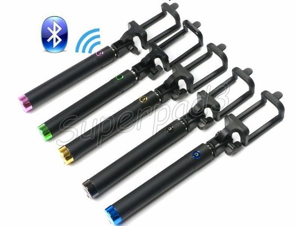 

protable selfie stick pocket locust bluetooth wireless mini monopods extendable handheld self portrait stick dhl 100pcs