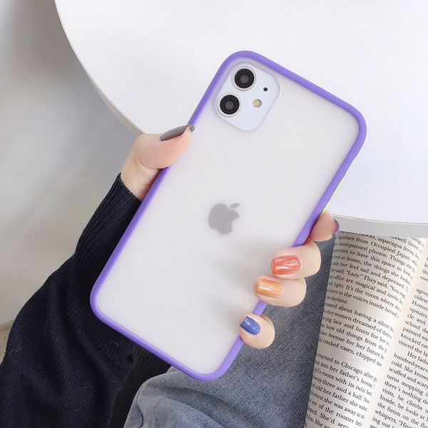 

2019 factory wholesale mobile accessories for iphone 11 skin case matte texture phone cover pc+tpu frosted phone case