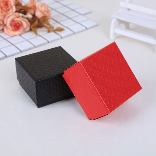 

[ddisplay]7.5*7.5*4.5cm diamond pattern jewelry box birthday gift necklace case bracelet jewelry storage box pendant jewelry box for girl, Black;white