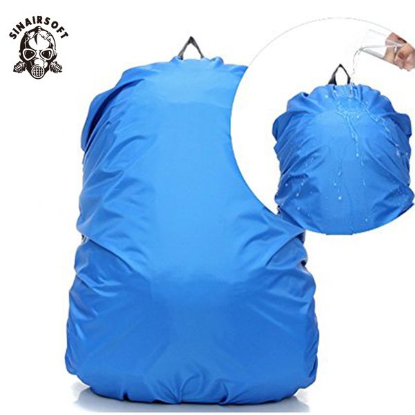 

nylon portable 25/65l adjustable waterproof dustproof backpack rain cover ultralight shoulder protect outdoor tools hiking