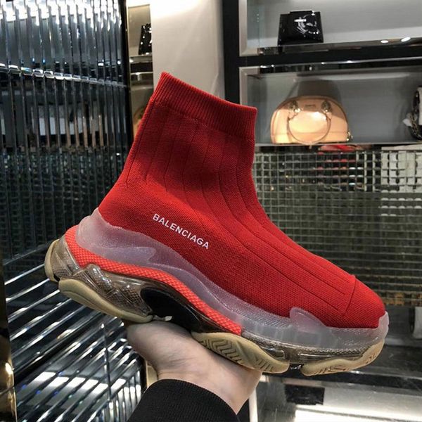 

носки bootstriple-sairknitmidsock 2019 мужчины и женщины модели дикий высокое качество дышащий кроссовки кристалл дно мартин сапоги размер 3, Black