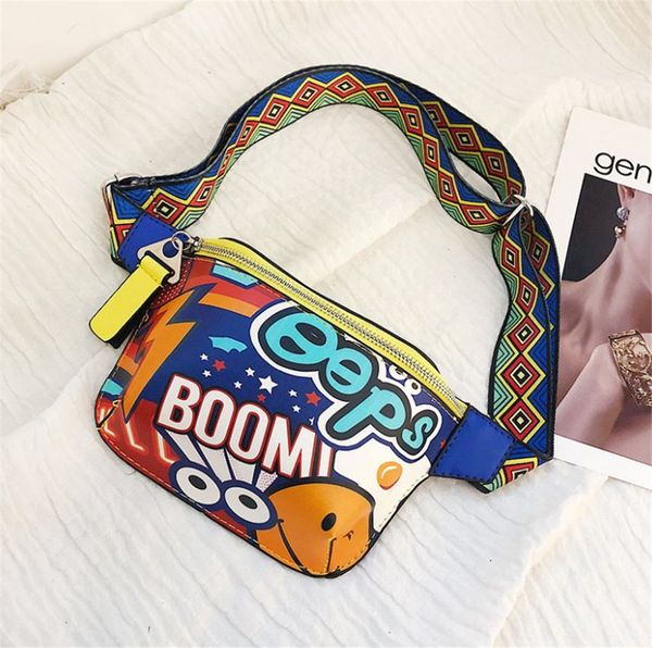 

women 2020 new one shoulder cross belt sport cartoon chest bag ph-cfy20060310