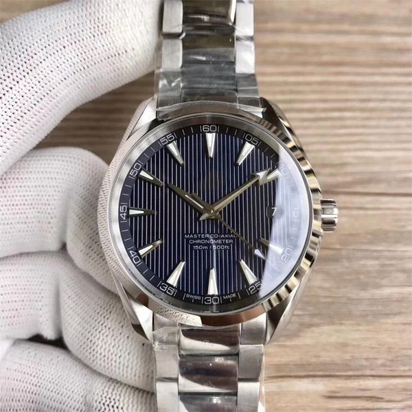 

luxury watch 41.5mm man stainless steel bracelet aqua terra 150m master 41.5mm stainless steel 23110422101004 watches wristwatch a0004, Slivery;brown