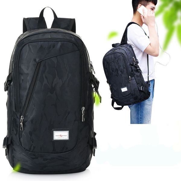 

usb charge lapbackpack men travel security waterproof school bags college teenage male 17 inch lapbackpack sport gym bag