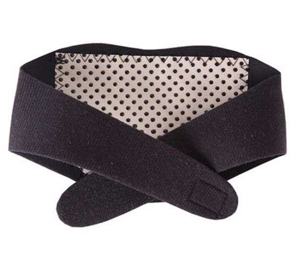 

shin guard men and women self-heating magnet neck protector far infrared magnetic therapy neckband wholesale, Black;yellow