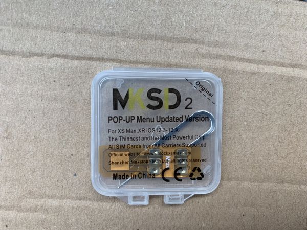 

2019 new t mk d2 unlock iphone x max xr x 8 7 6 plu turbo im chip for io 12 3 gold chip with retail pacakge