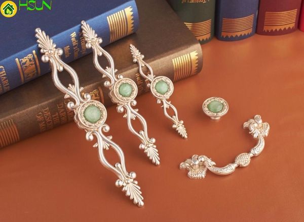 2019 Vintage Drawer Pulls Handle Dresser Knob With Stone Drop