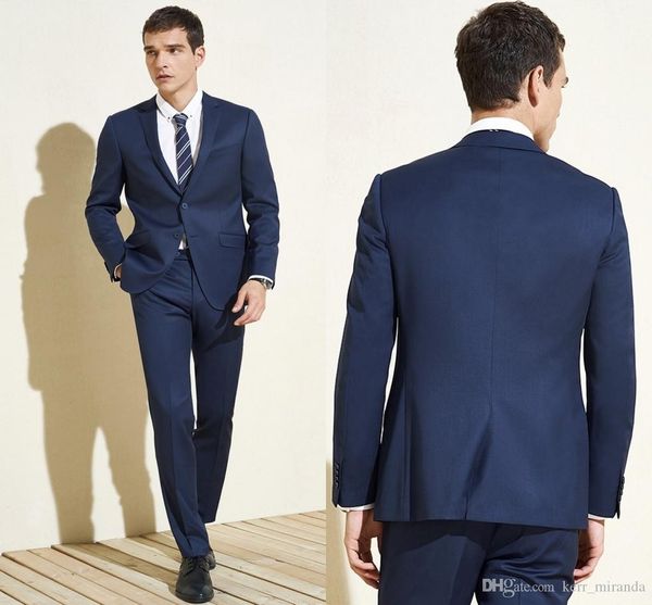 

2020 custom made handsome groomsmen notch lapel groom tuxedos 2 button men suits wedding/prom man blazer (jacket+pants), Black;gray