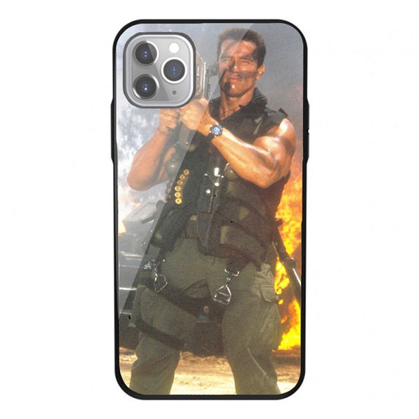 

tempered glass case soft bumper hard funda case for iphone 11 pro xs max 7 8 6 6s plus 5s back cover print movie character star phone case