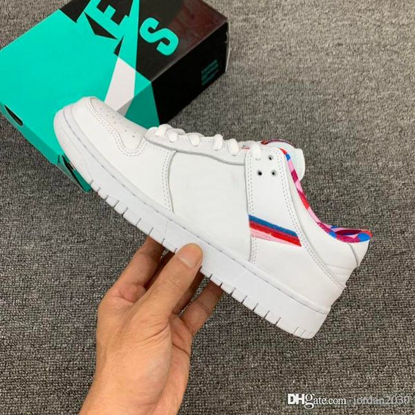 

nsbdlp 2020 new mens running shoes cn4504-100 parra x sb dunk low blazer gt womens white pink rose designer sport sneakers size36-45