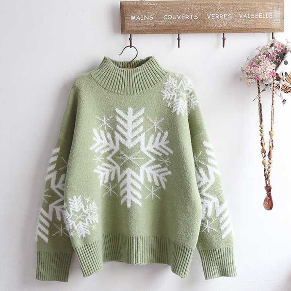 

2019 сыпучей снежинка водолазка женщина корейской толстая симпатичный сыпучей одежда для женщин осени зима, White;black