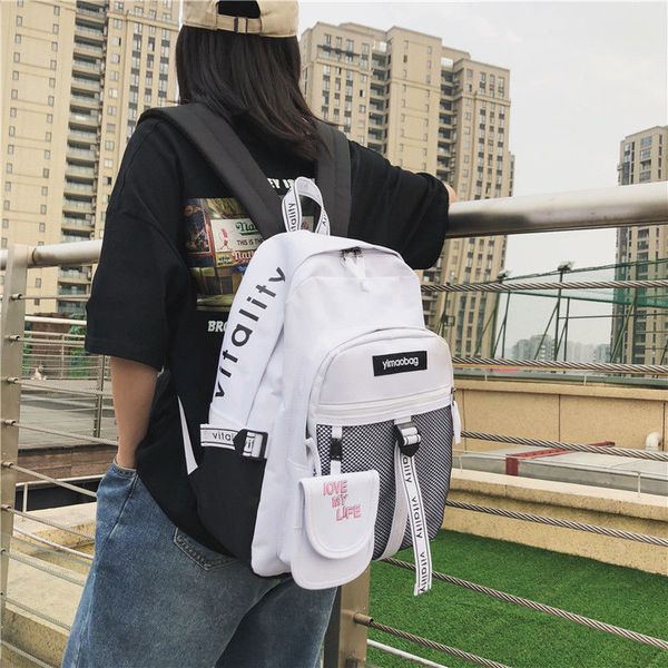 

teenage boys school bags for girls backpack men women bookbags large capacity campus student bag school preppy style 2020 new