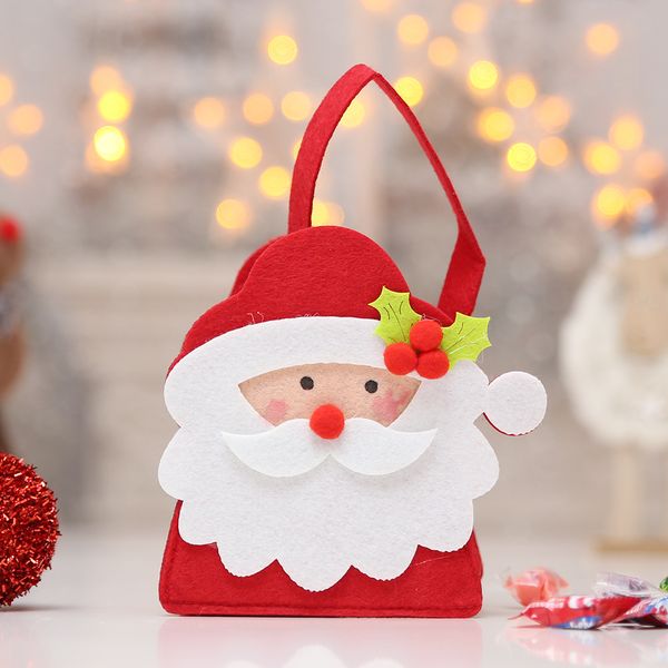 

christmas candy bag with handle non-woven regali natale sac cadeau noel bolsa merienda infantil tela porta caramelle natale 2019