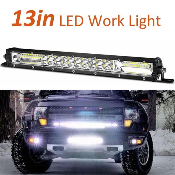 

2pcs truck light 13" 20" ultra slim led light bar dual row spot flood combo fog offroad car lighting for truck