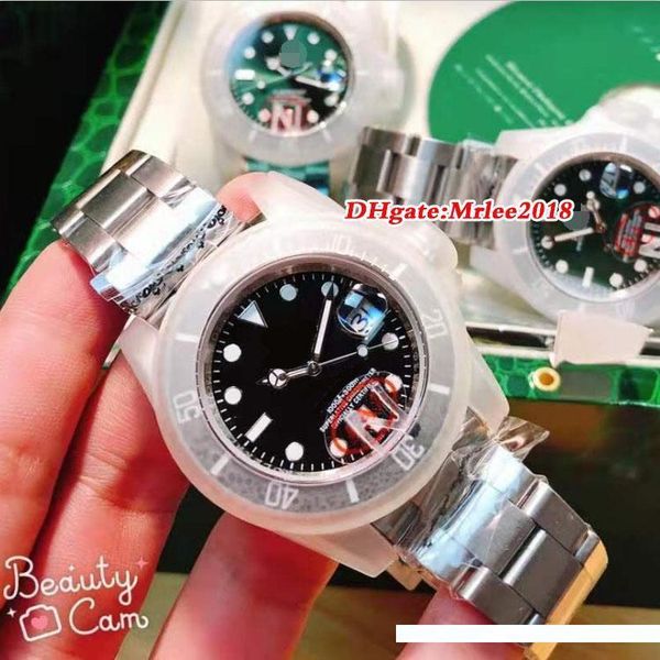 

2020 upgrade luxury watch 40mm 116610 automatic watch eta 2836 movement ceramic bezel sapphire crystal glide lock strap men watch watches, Slivery;brown
