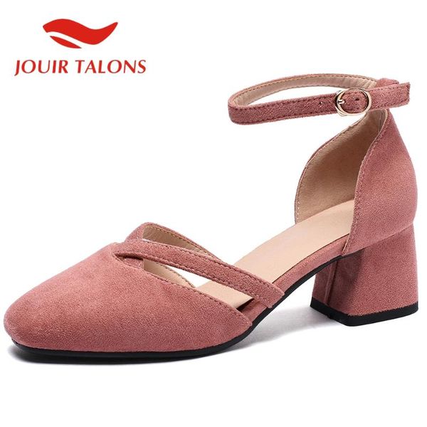 

women's 2020 new arrivals flock square heel female mary janes pumps summer fashion casual woman shoes, Black