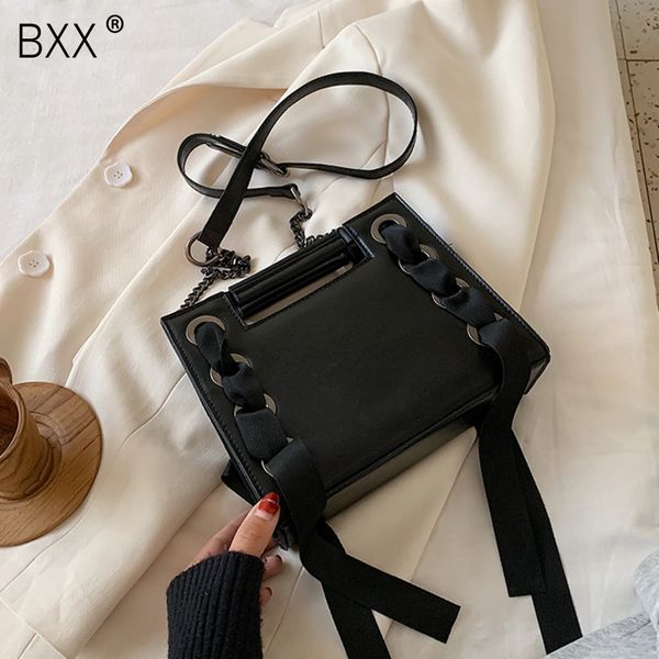 

bxx] дизайн цепи искусственная кожа crossbody сумки для женщин 2020 мода плеча сумка леди дорожные сумки и кошельки hl909