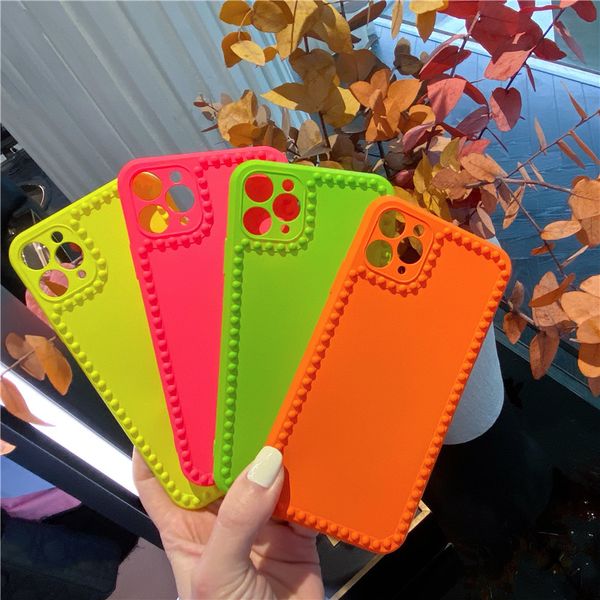 

summer popular fluorescent color p frame mobile phone case cover for iphone 11 pro max 7 8 plus x xr xs max