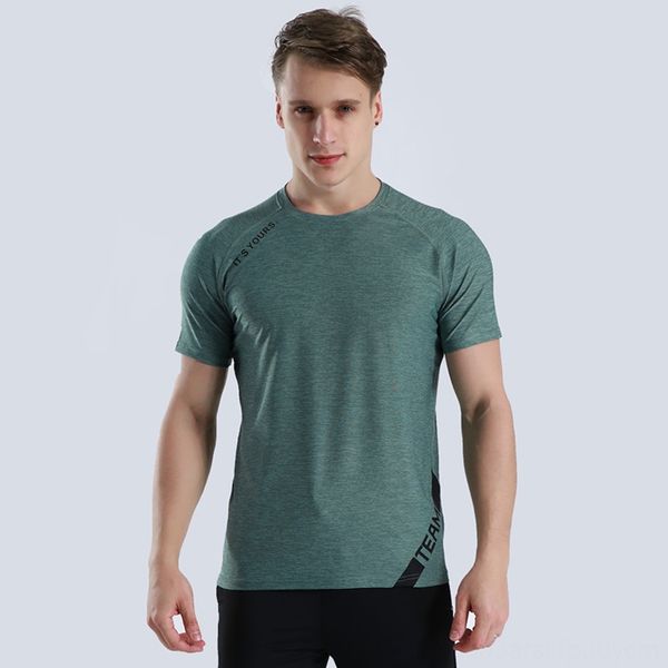 

workout training tees gym jogging tshirt sport shirt men short sleeve dryfit outdoor wear athletic & outdoor apparel fitness sport camiseta, Gray;blue