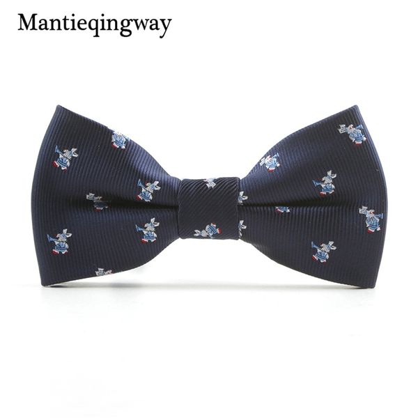 

mantieqingway cartoon children bow ties for baby suits animals pattern butterflies collar bowtie for boys girl kids cravat tie, Black;gray
