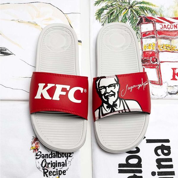 

2020 горячие модные совместные тапочки kfc sandalboyz court slide" heritage " тренд пляжные спортивные тапочки мужчины и женщины пара тапоче, Black