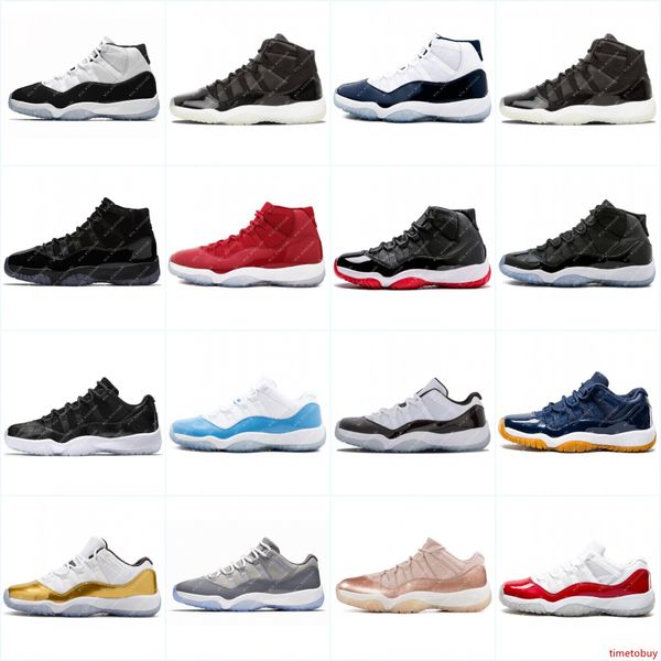 

size 40-46 2019 concord 45 11 xi 11s cap and gown prm heiress gym red platinum tint space jams men basketball shoes sports sneakers