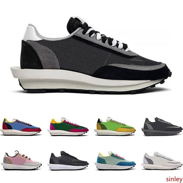 

fashion designer sacai x ldv waffle triple black mens casual shoes daybreak women varsity blue pine green gusto platform sports sneakers