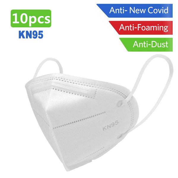 

10pcs kn95 masks non-woven anti dust mouth face cover safety protective earloops face mouth mask n95 mask dustproof