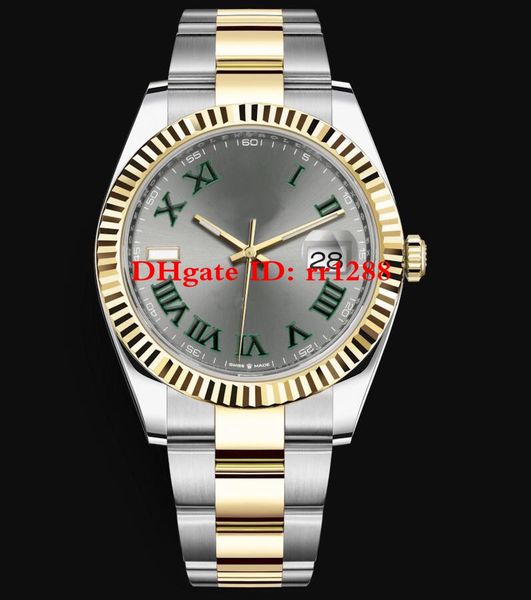 

New uper factory v2 new trap green rome 126333 oy ter perpetual bicolor date automatic 2813 41mm men watche wri twatche