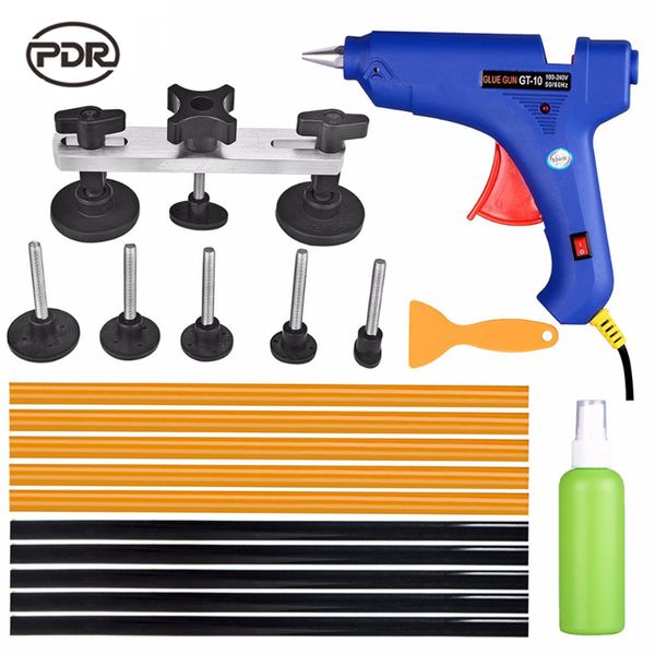 

pdr auto repair tool set paintless dent car body repair kit pulling bridge puller auto body remover hand tool set